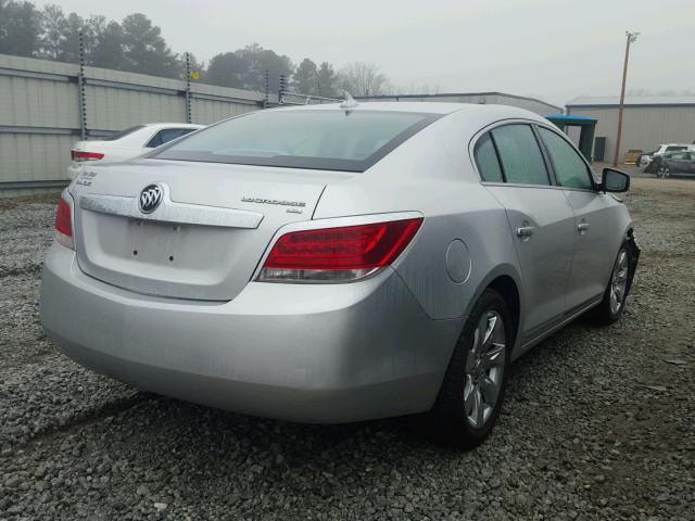 1G4GC5EG5AF165996 - 2010 BUICK LACROSSE C SILVER photo 4