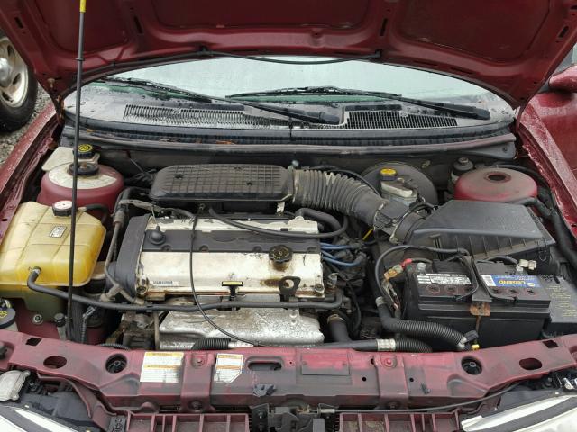 1FAFP663XWK203510 - 1998 FORD CONTOUR LX BURGUNDY photo 7