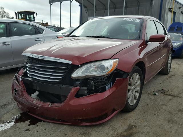 1C3BC1FG7BN545505 - 2011 CHRYSLER 200 TOURIN MAROON photo 2