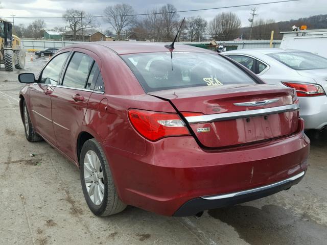 1C3BC1FG7BN545505 - 2011 CHRYSLER 200 TOURIN MAROON photo 3