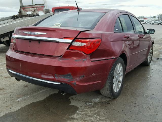 1C3BC1FG7BN545505 - 2011 CHRYSLER 200 TOURIN MAROON photo 4