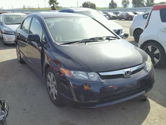 2HGFA16588H343664 - 2008 HONDA CIVIC LX BLACK photo 1