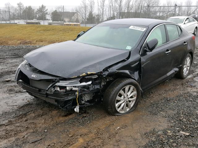 5XXGN4A70EG283931 - 2014 KIA OPTIMA EX BLACK photo 2