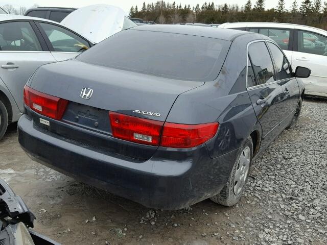 1HGCM56445A808363 - 2005 HONDA ACCORD LX GRAY photo 4