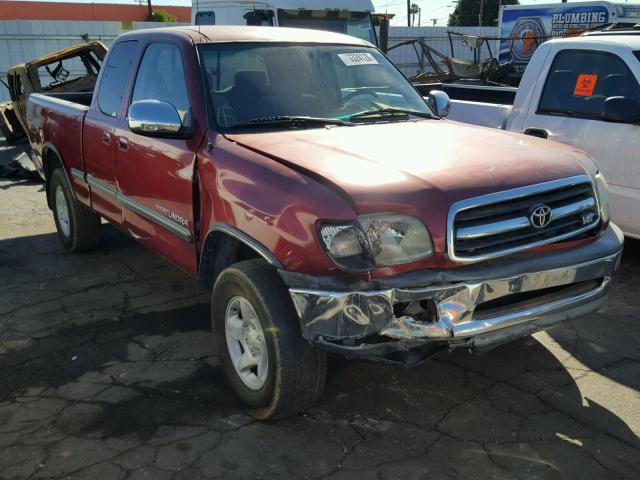 5TBRT341X2S313603 - 2002 TOYOTA TUNDRA ACC BURGUNDY photo 1