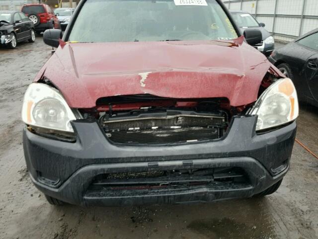 JHLRD78822C002738 - 2002 HONDA CR-V EX BURGUNDY photo 9