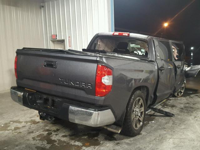 5TFEM5F19GX099703 - 2016 TOYOTA TUNDRA CRE GRAY photo 4