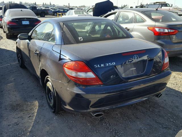 WDBWK56F26F123915 - 2006 MERCEDES-BENZ SLK 350 BLUE photo 3