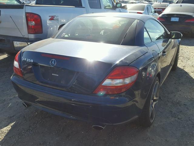 WDBWK56F26F123915 - 2006 MERCEDES-BENZ SLK 350 BLUE photo 4