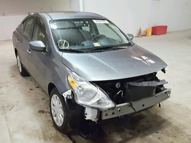 3N1CN7AP1HL836825 - 2017 NISSAN VERSA S GRAY photo 1