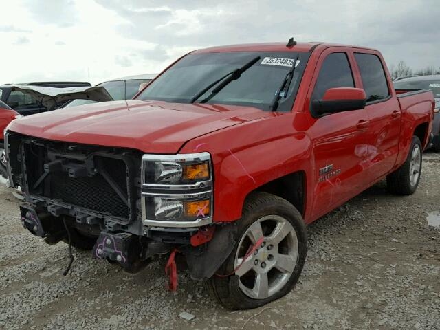 3GCPCREC4EG234416 - 2014 CHEVROLET SILVERADO RED photo 2