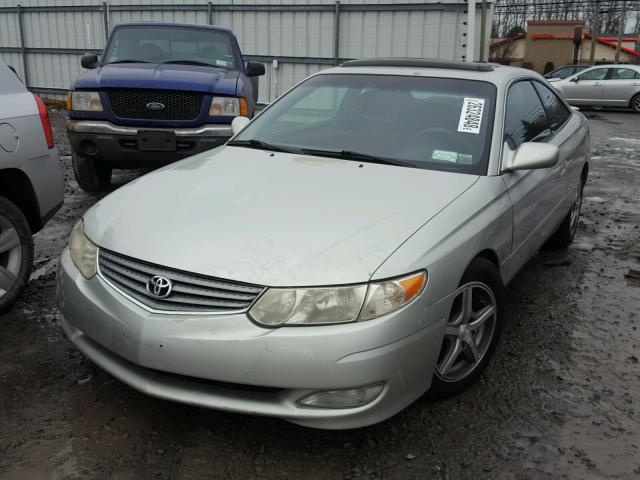 2T1CF22P92C562067 - 2002 TOYOTA CAMRY SOLA SILVER photo 2