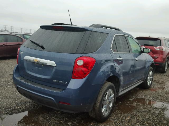 2CNALPEC7B6390981 - 2011 CHEVROLET EQUINOX LT BLUE photo 4