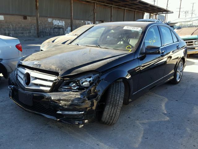 WDDGF4HBXDR241517 - 2013 MERCEDES-BENZ C 250 BLACK photo 2