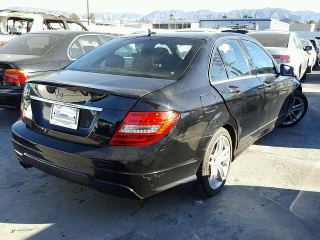 WDDGF4HBXDR241517 - 2013 MERCEDES-BENZ C 250 BLACK photo 4