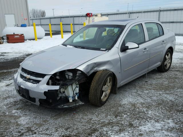 1G1AL58F387116225 - 2008 CHEVROLET COBALT LT SILVER photo 2