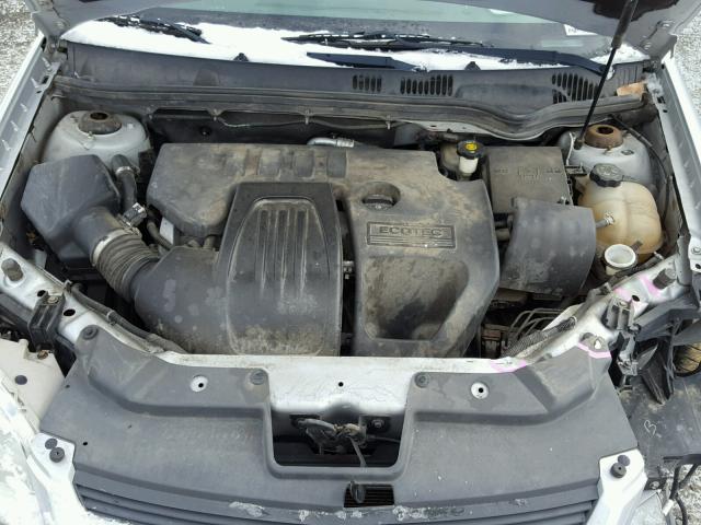 1G1AL58F387116225 - 2008 CHEVROLET COBALT LT SILVER photo 7