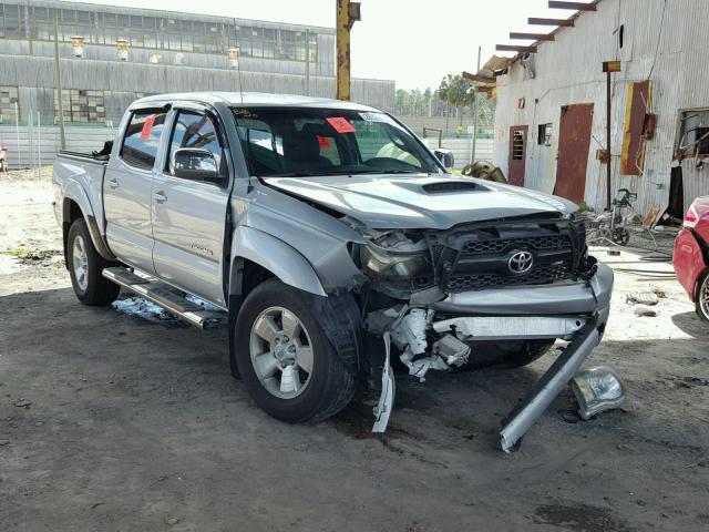 3TMJU4GN9BM123779 - 2011 TOYOTA TACOMA DOU SILVER photo 1