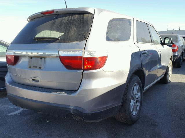 1C4RDHAG9DC697744 - 2013 DODGE DURANGO SX SILVER photo 4