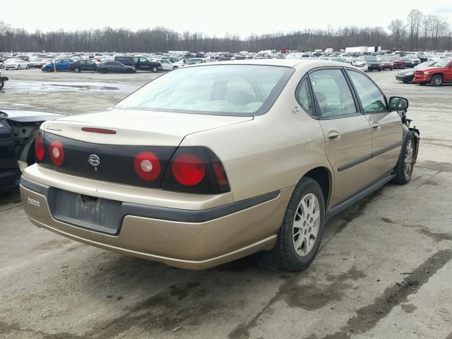 2G1WF52E949350360 - 2004 CHEVROLET IMPALA GOLD photo 4