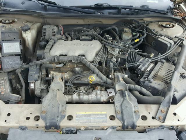 2G1WF52E949350360 - 2004 CHEVROLET IMPALA GOLD photo 7