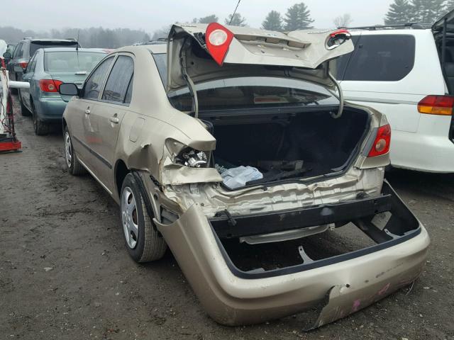 2T1BR32E36C680323 - 2006 TOYOTA COROLLA CE GOLD photo 3