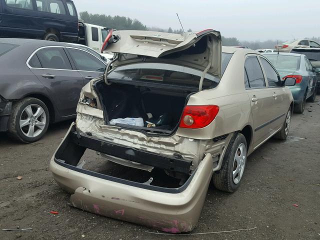 2T1BR32E36C680323 - 2006 TOYOTA COROLLA CE GOLD photo 4