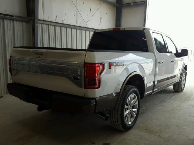 1FTFW1EG6GFB36757 - 2016 FORD F150 SUPER WHITE photo 4