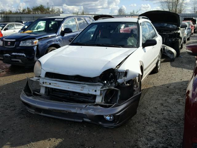 JF1GG68562H801135 - 2002 SUBARU IMPREZA OU WHITE photo 2