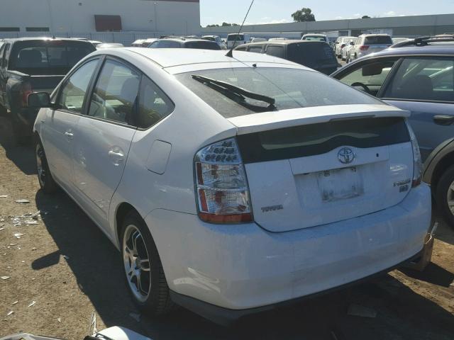 JTDKB20U893503630 - 2009 TOYOTA PRIUS WHITE photo 3