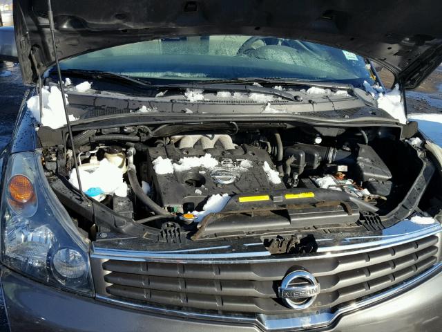 5N1BV28U57N102528 - 2007 NISSAN QUEST S GRAY photo 7