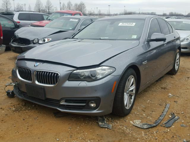 WBA5A7C59FD623327 - 2015 BMW 528 XI GRAY photo 2