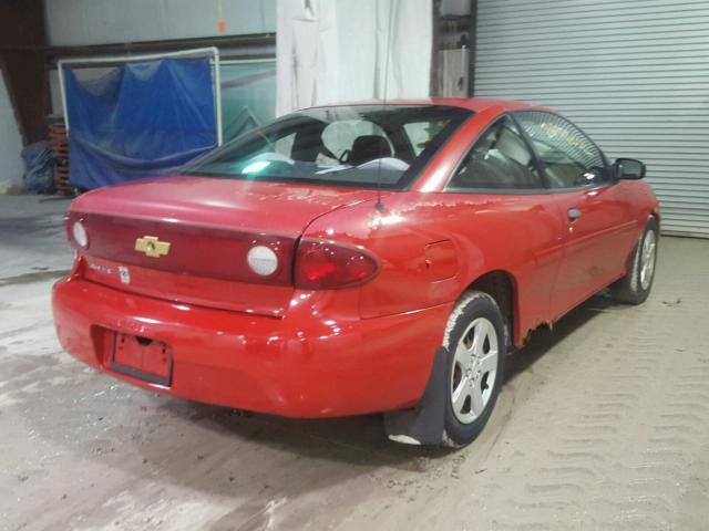 1G1JF12F357201599 - 2005 CHEVROLET CAVALIER L RED photo 4