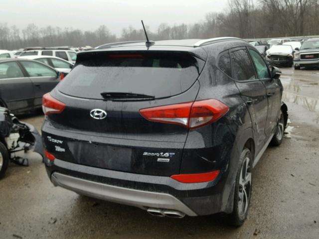 KM8J3CA20HU394564 - 2017 HYUNDAI TUCSON LIM BLACK photo 4