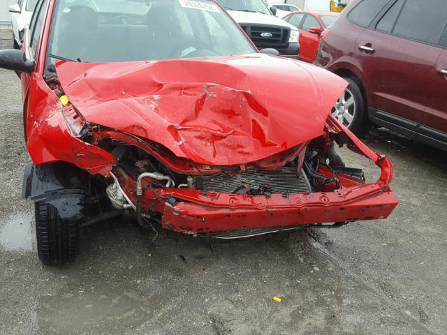 1FAFP34N97W250721 - 2007 FORD FOCUS ZX4 RED photo 9