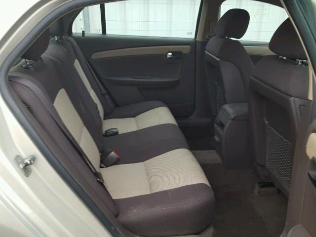 1G1ZG57B69F136837 - 2009 CHEVROLET MALIBU LS GOLD photo 6