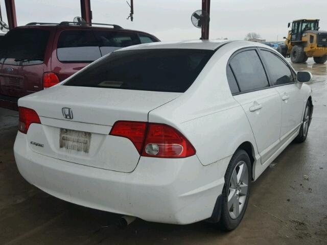 2HGFA16928H507610 - 2008 HONDA CIVIC EXL WHITE photo 4