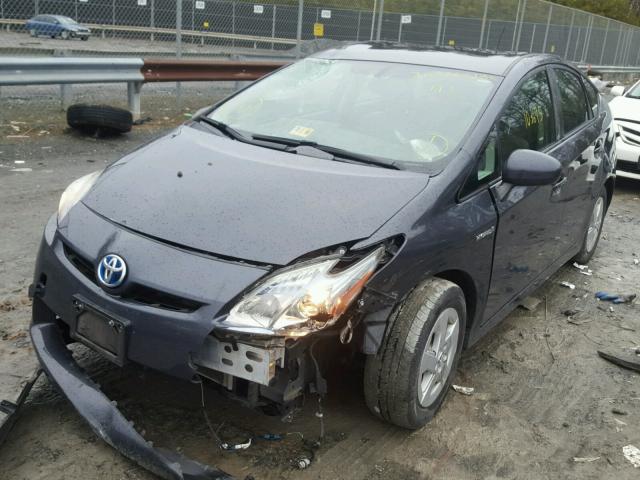 JTDKN3DU9A1106855 - 2010 TOYOTA PRIUS CHARCOAL photo 2