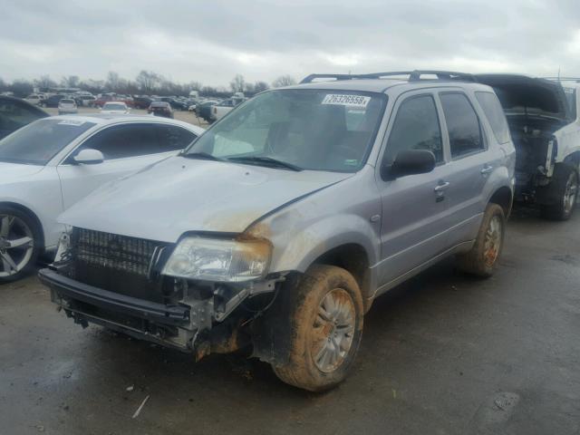 4M2YU57116KJ12820 - 2006 MERCURY MARINER SILVER photo 2