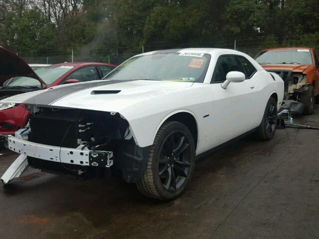 2C3CDZBT0GH275388 - 2016 DODGE CHALLENGER WHITE photo 2