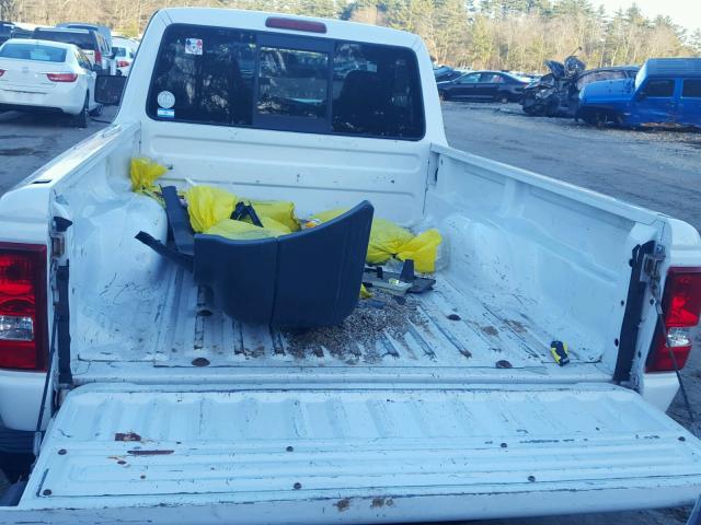 1FTYR10D79PA22650 - 2009 FORD RANGER WHITE photo 6