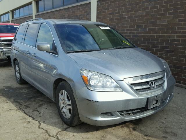 5FNRL38746B058849 - 2006 HONDA ODYSSEY EX GRAY photo 1