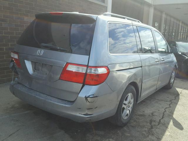 5FNRL38746B058849 - 2006 HONDA ODYSSEY EX GRAY photo 4