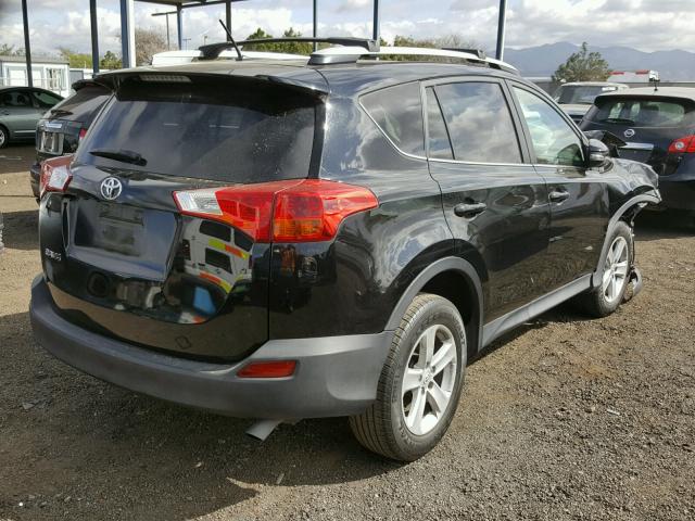 2T3WFREV2DW032189 - 2013 TOYOTA RAV4 XLE BLACK photo 4