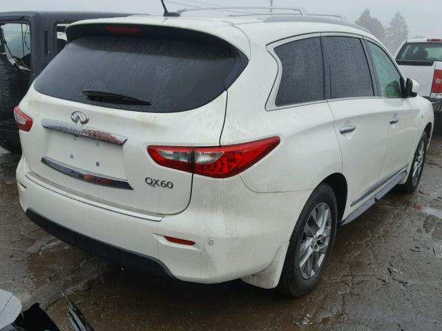 5N1AL0MN9FC553959 - 2015 INFINITI QX60 WHITE photo 4