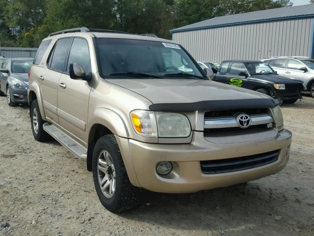 5TDZT34AX5S250336 - 2005 TOYOTA SEQUOIA SR TAN photo 1