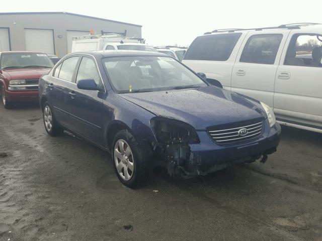 KNAGE123685194364 - 2008 KIA OPTIMA LX BLUE photo 1