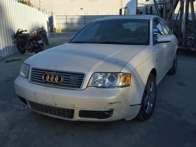 WAUJT64B22N143948 - 2002 AUDI A6 3 WHITE photo 2