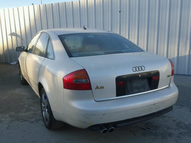 WAUJT64B22N143948 - 2002 AUDI A6 3 WHITE photo 3