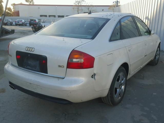 WAUJT64B22N143948 - 2002 AUDI A6 3 WHITE photo 4